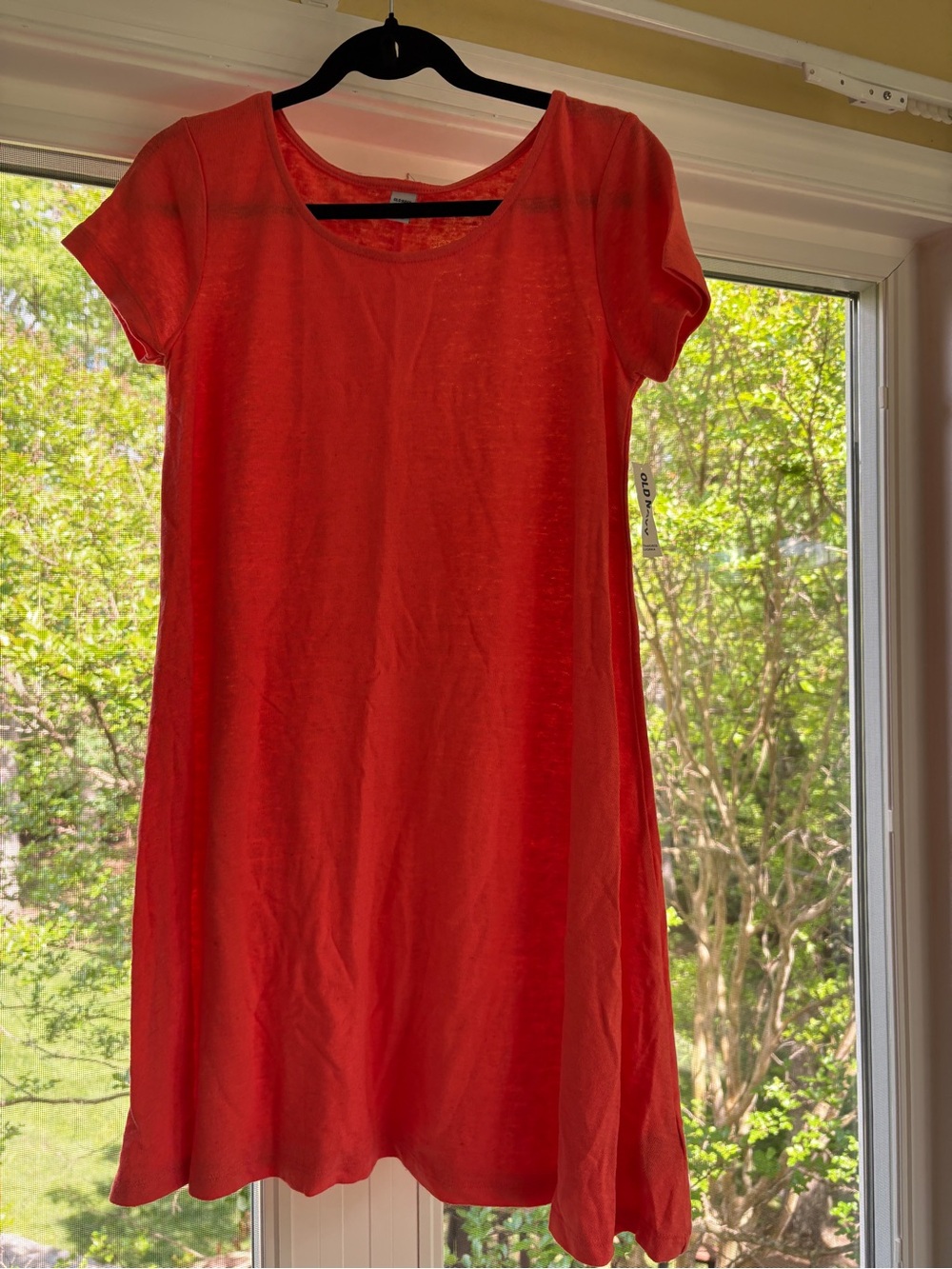 Old Navy Coral Short Sleeve Scoop Neck Top
